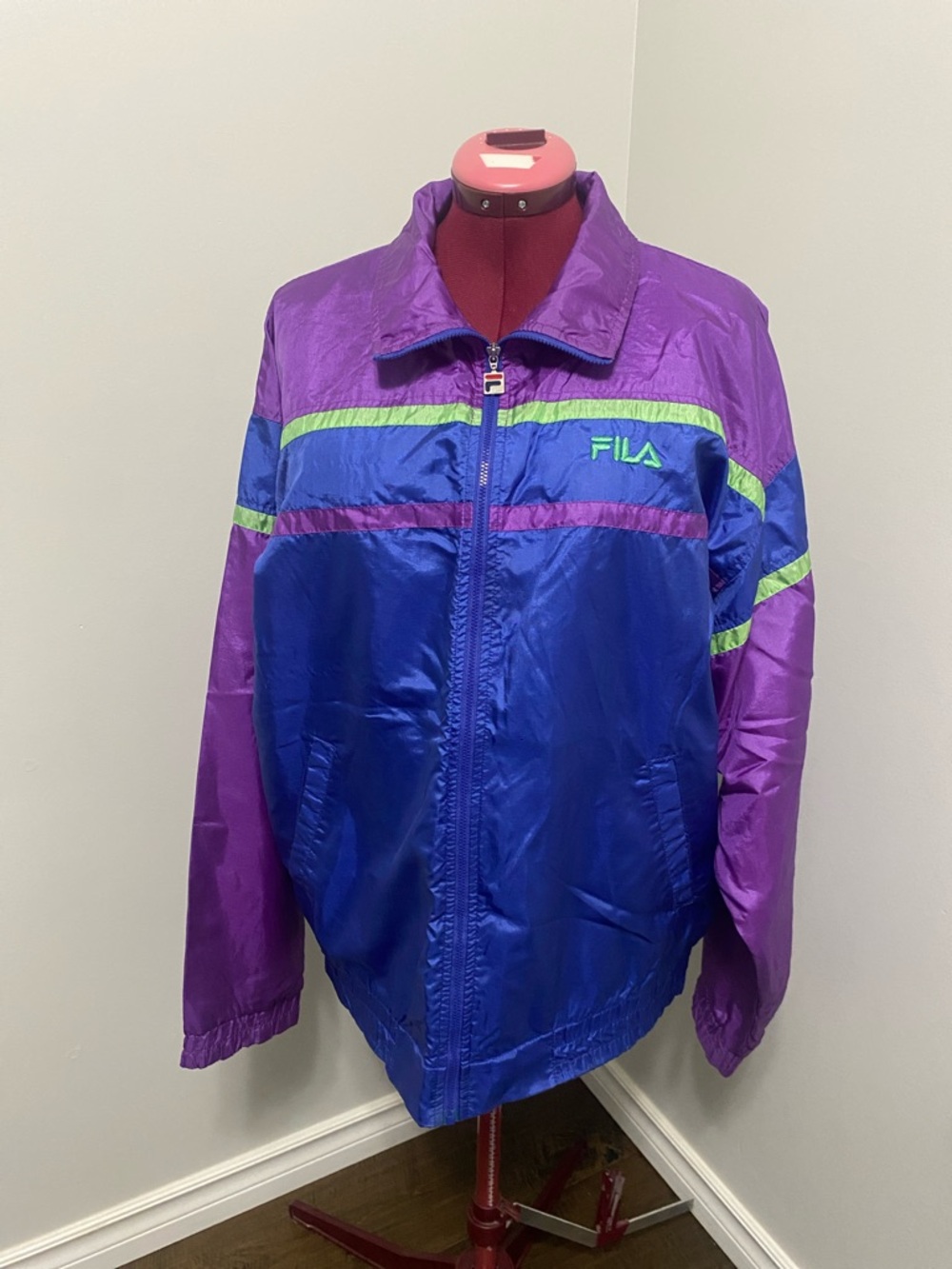Vintage Men’s Fila Wind Breaker Jacket, Sz L